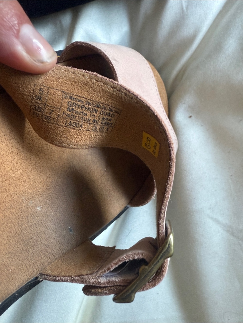 Dr. Martens Pink low Platform Womens Buckle Sandals - Picture 4 of 7